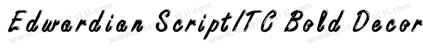 Edwardian ScriptITC Bold Decorated0字体转换